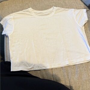 Lululemon Athletica White Short Sleeve Tee